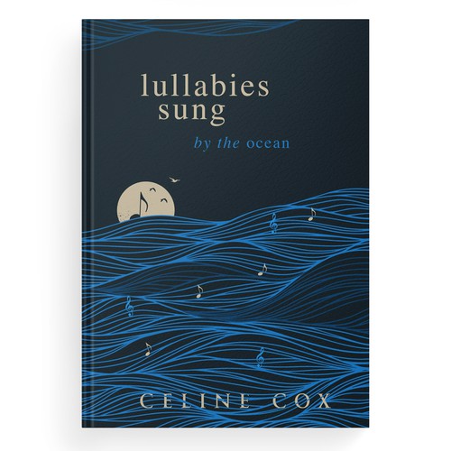 Ocean book cover with the title 'lullabies sung by the ocean'