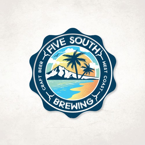 Beach logo with the title 'Five South'