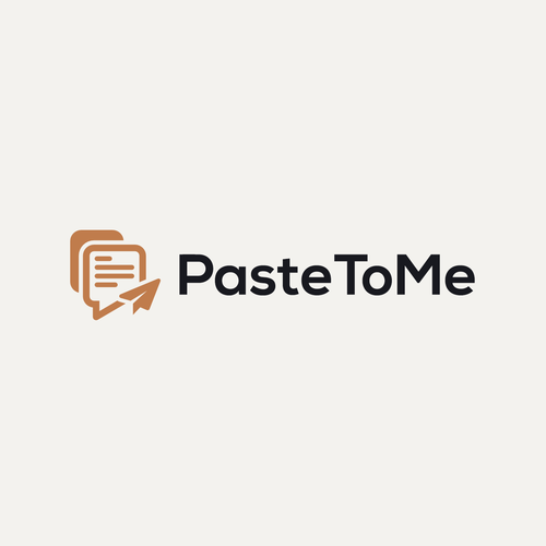 Design with the title 'PasteToMe'