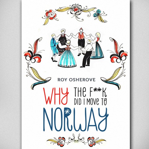 Classic book cover with the title ' Why the f*** did you move to Norway? Boobcover'