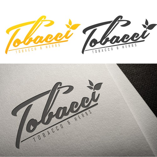 Tobacco logo with the title 'Tobbaco and herbs logo alt 2'