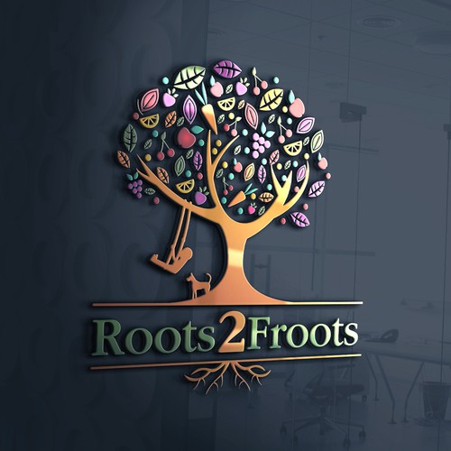 Natural brand with the title 'logo concept'