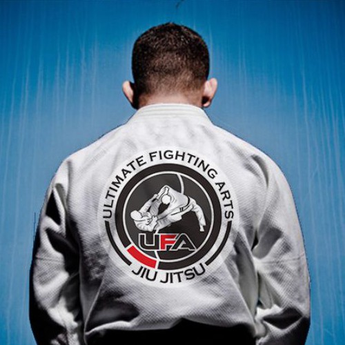 Jiu-jitsu logo with the title 'UFA - Ultimate Fighting Arts'