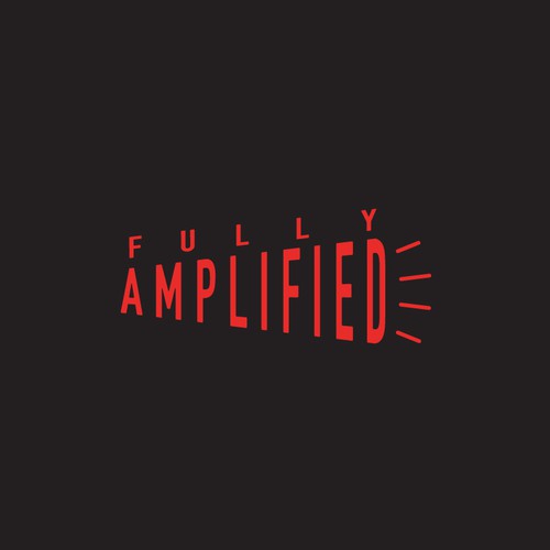 Influencer logo with the title 'Fully Amplified Logo'