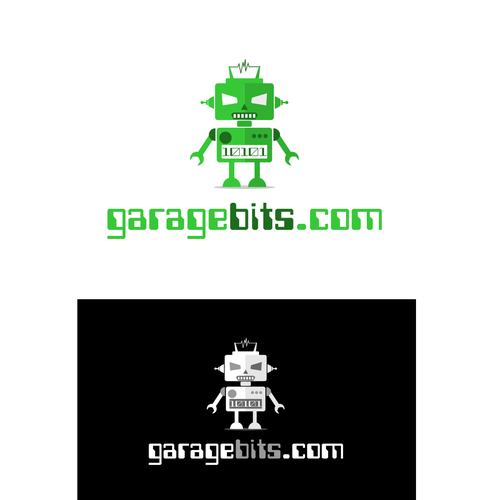 Garage design with the title 'Logo for a computer science learning website'