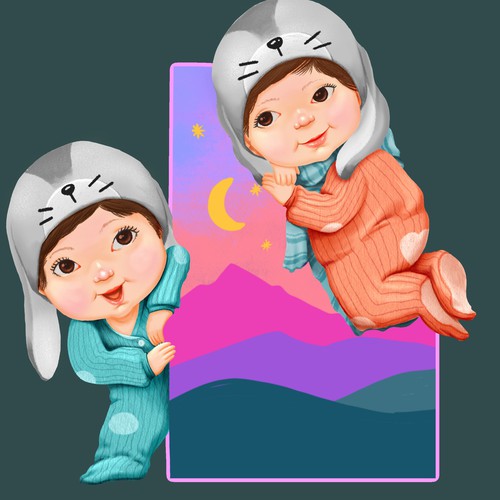 Clothing illustration with the title 'Stickers'