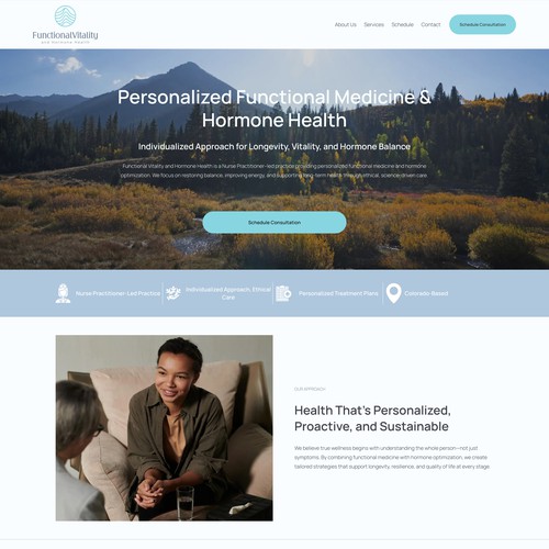 CSS design with the title 'Health business in Colorado'