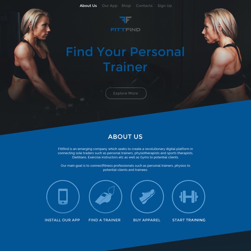 Home best sale gym website