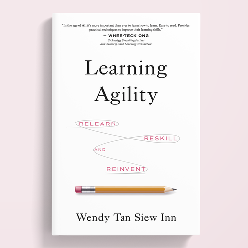 Professional book cover with the title 'Logo concept for a Learning book. '