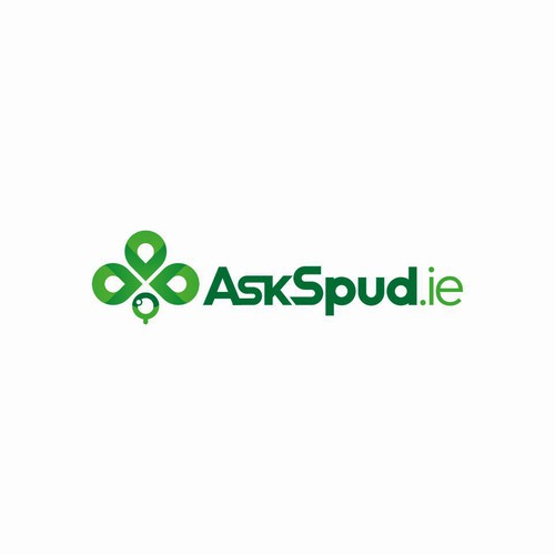 Shamrock logo with the title 'AskSpud Logo'