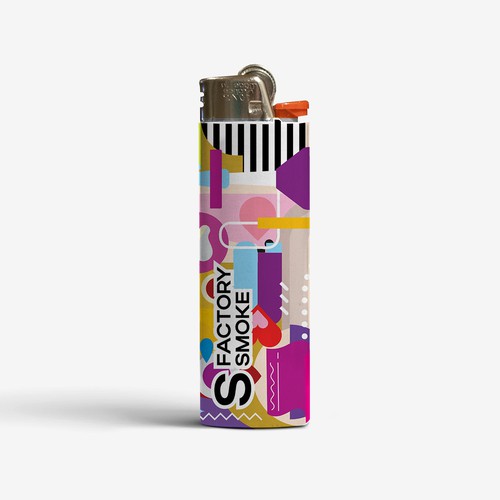 Smoke packaging with the title 'Cool and casual lighter design'