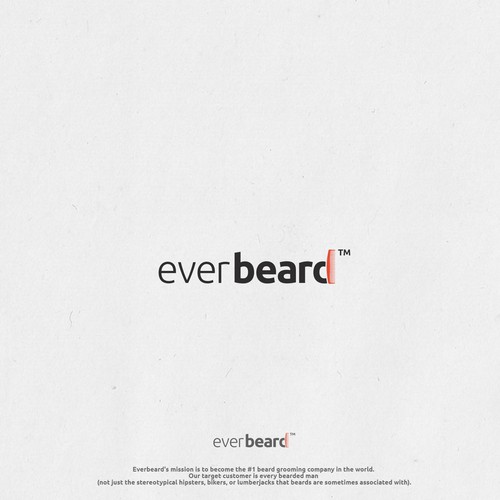 Beard logo with the title 'Logo design for Everbeard'
