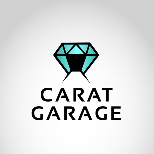 Corporate design logo with the title 'Layout 2 für Firmenlogo "Carat Garage"'