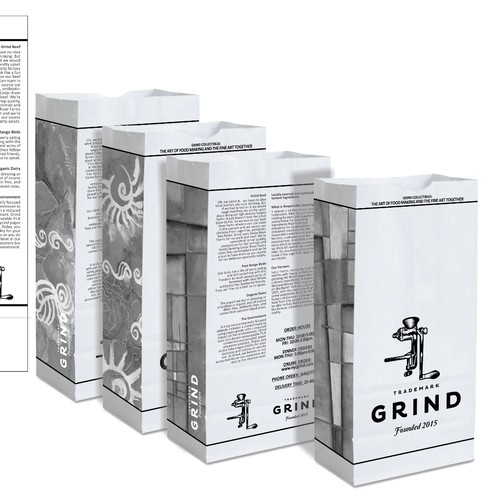 Art packaging with the title 'Bag Design for Popular NYC Food Concept'