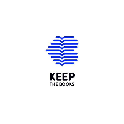 Library logo with the title 'Keep the Book logo concept'