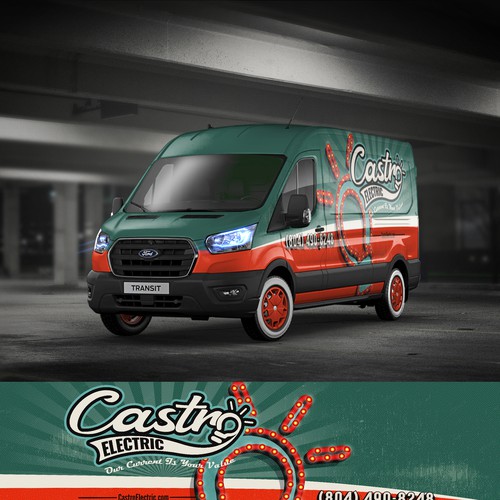 Transit design with the title 'Vintage look Wrap'