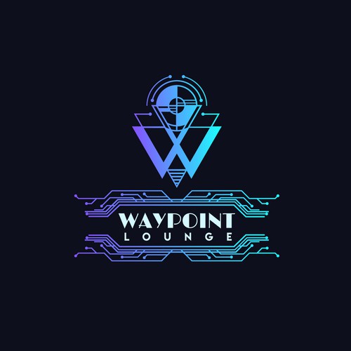 Lounge design with the title 'Waypoint Lounge'