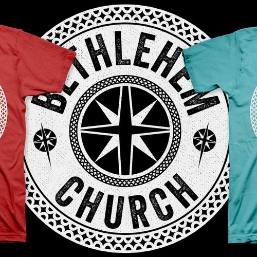 Religious t-shirt with the title 'Create a unique, edgy, t-shirt for a modern church.'