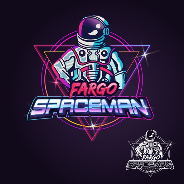 Poster logo with the title 'Fargo Spaceman'