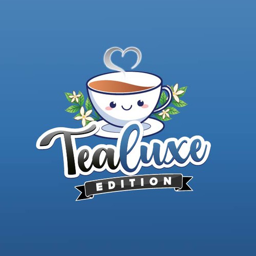 Teacup design with the title 'Logo design for Tealuxe Edition'