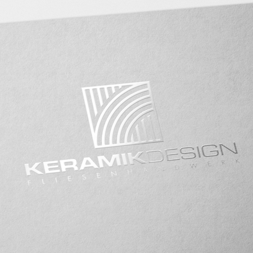 Glass design with the title 'Wiener Fliesenlegerbetrieb sucht trendige Corporate Identity'