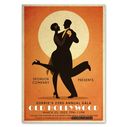 Hollywood design with the title 'Invitation Card'