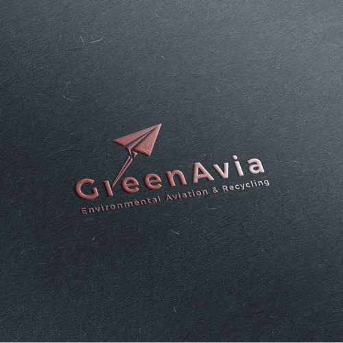 Aviation brand with the title 'GreenAvia - Logo Design'