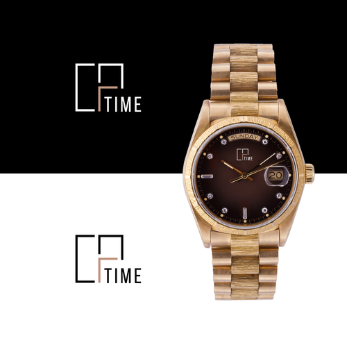 Stopwatch logo with the title 'Design a Sophisticated Luxury Logo for a National Watch Collectors Club'