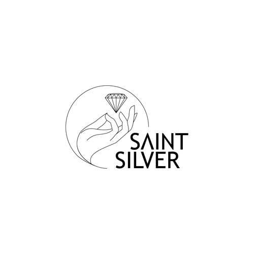 Diamond logo with the title 'SAINT SILVER'