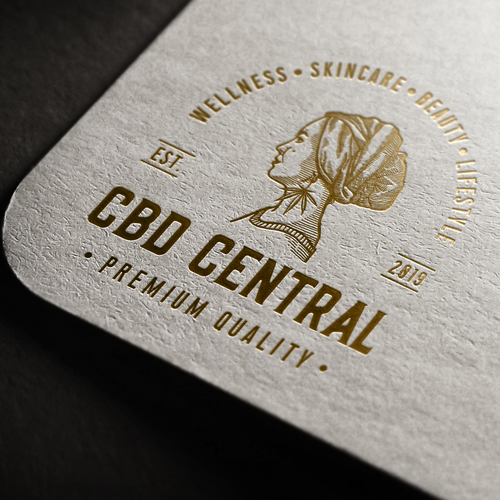 Hemp logo with the title 'Logo design for CBD Central.'