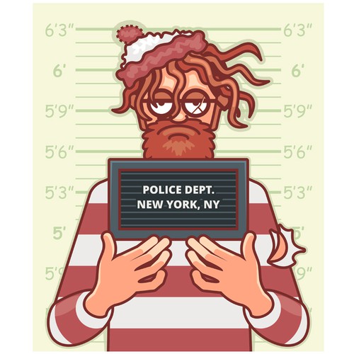 Cartoon t-shirt with the title 'Deadbeat Waldo'