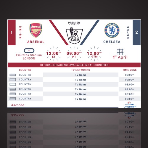 Soccer artwork with the title 'Infographic'