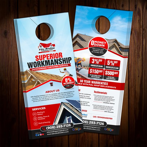 Door design with the title 'Door Hanger '