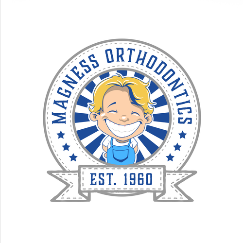 Smile design with the title 'Magness Orthodontics T-Shirt Design'