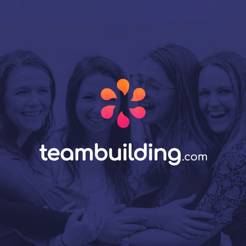 Team brand with the title 'Team building, corporate group'