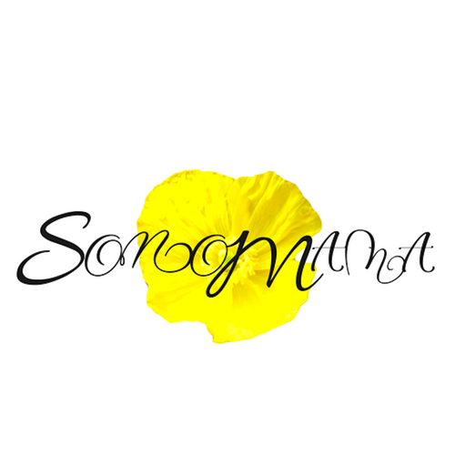 Flowing logo with the title 'Logo Concept for Organic Shop'