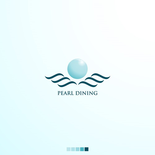 Pearl logo with the title 'luxurious and clean logo concept '