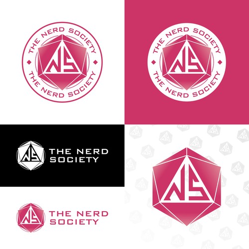 Dice logo with the title 'The Nerd Society'