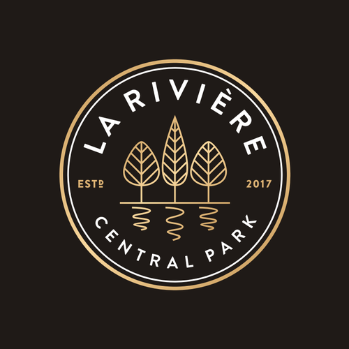 Vineyard design with the title 'La Riviere'