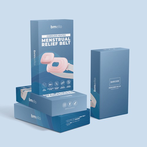 Luxury packaging with the title 'bmello Packaging Design'