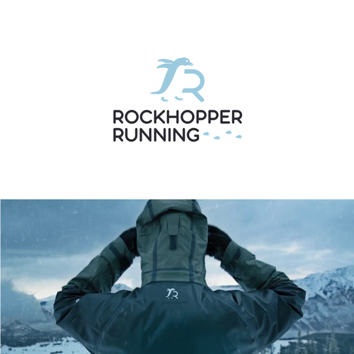 Sports apparel logo with the title 'Rockhopper Logo for running apparel and running training programs'