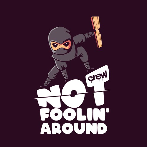 Samurai logo with the title 'Ninja logo '