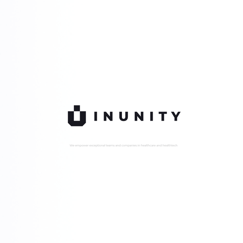 Tech design with the title 'Bold logo for Inunity'
