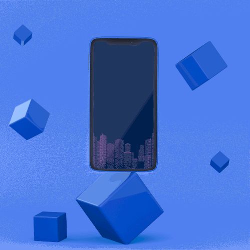 Motion graphics design with the title 'Link - Loading Screen Animation'