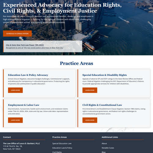 Design with the title 'The Law Office of Laura D. Barbierri, PLLC Design'