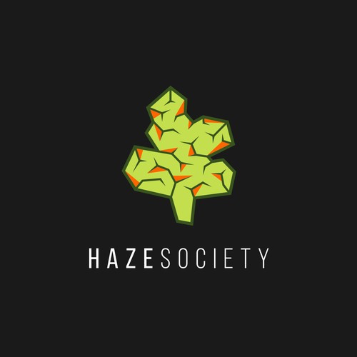 Weed logo with the title 'Logo for HAZESOCIETY'