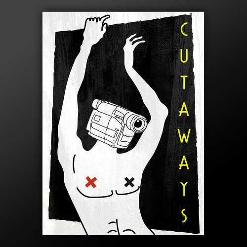 Noir design with the title 'Film poster entry'