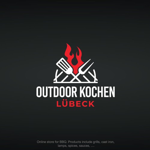 Barbecue design with the title 'Logo for an online store that sells BBQ products'