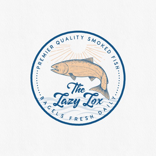 Salmon logo with the title 'Logo design'