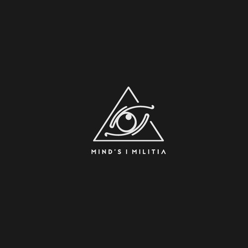 Triangle logo with the title 'Mind's I Militia logo'